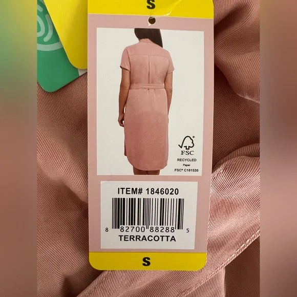 Brand New-Teddi Rose Tencel Shirt Dress - Picture 10 of 11